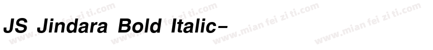 JS Jindara Bold Italic字体转换